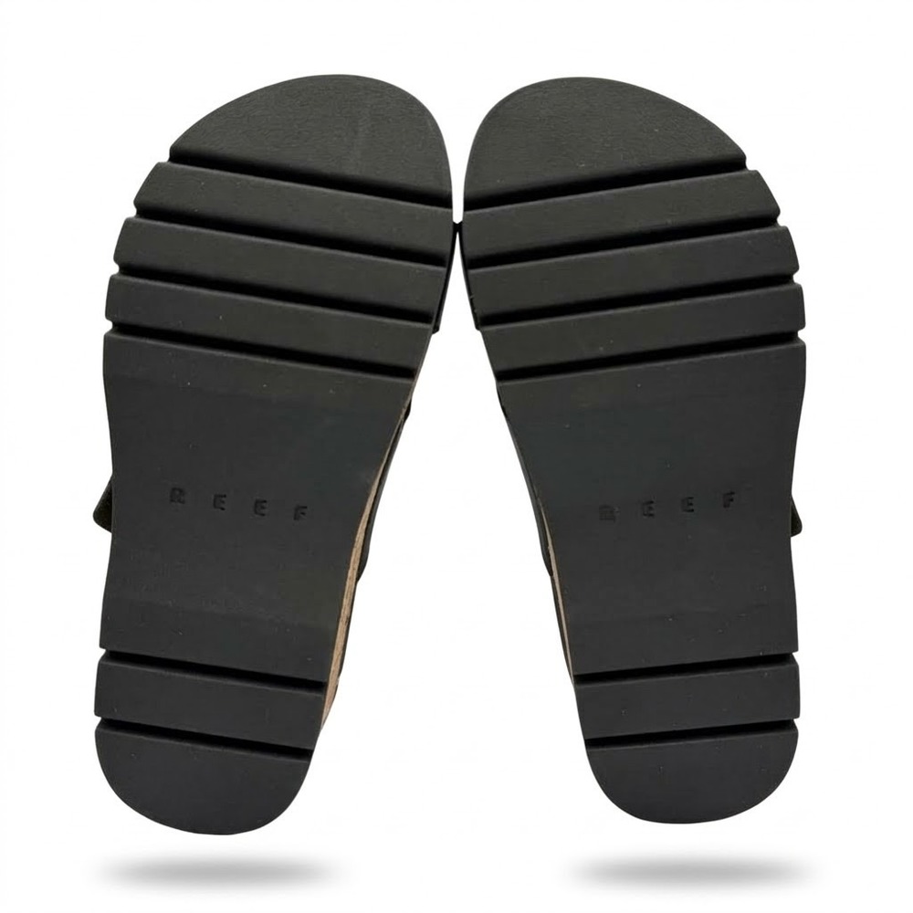 Reef Vista Higher Gia Sandal Women 6 Black NEW Platform Cork Buckle CJ7133 - Picture 8 of 12